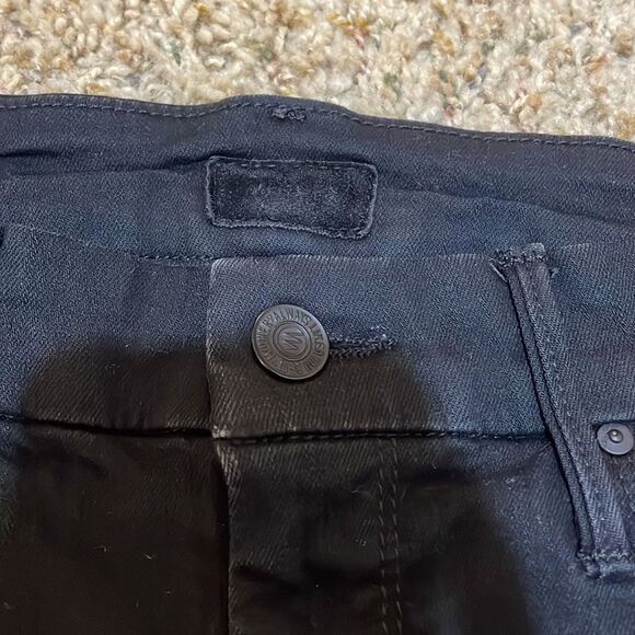 Mother Denim The Looker Mid-Rise Skinny Jeans in Not Guilty Black Size 25 - Picture 7 of 15